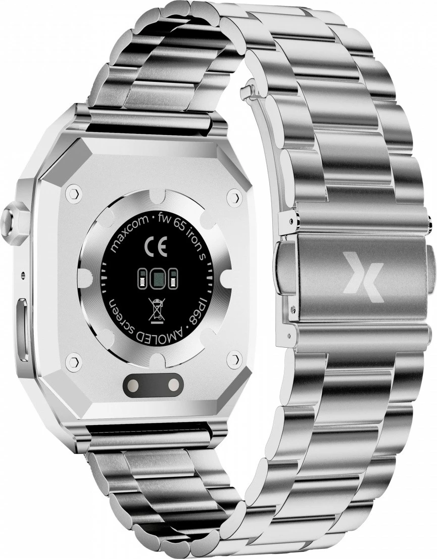 Pametna ura 1,91" AMOLED, Bluetooth, srebrna Maxcom FW65 Iron S