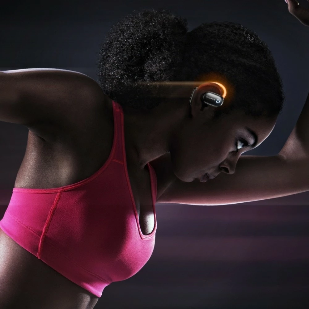 Bluetooth slušalke z ANC AWEI TZ13, BT 5.4, aktivno zmanjševanje šuma, ušesni kavlji, ohišje spinner z USB-C, črne