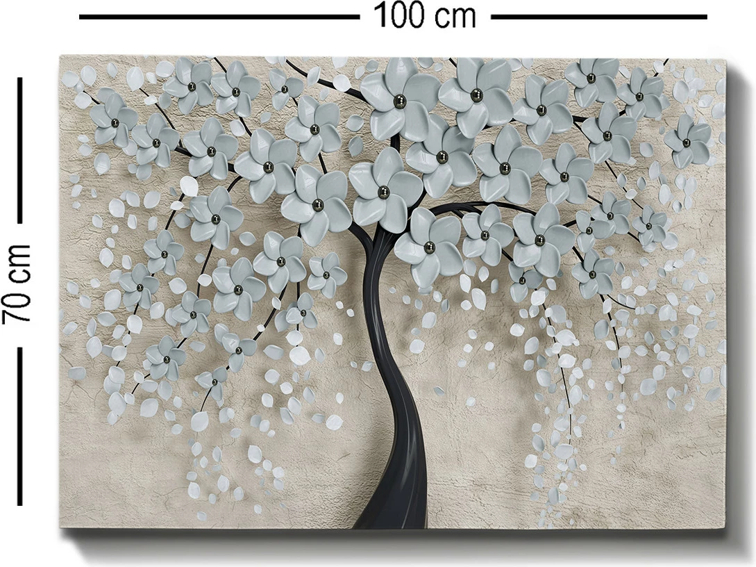 Dekorativna slika na platnu, večbarvna, 70x100 cm