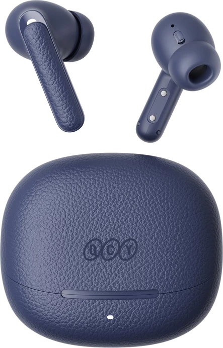 Kakovostne TWS slušalke QCY Buds HT15, ANC, Bluetooth 5.4, mikrofon, USB-C, modre