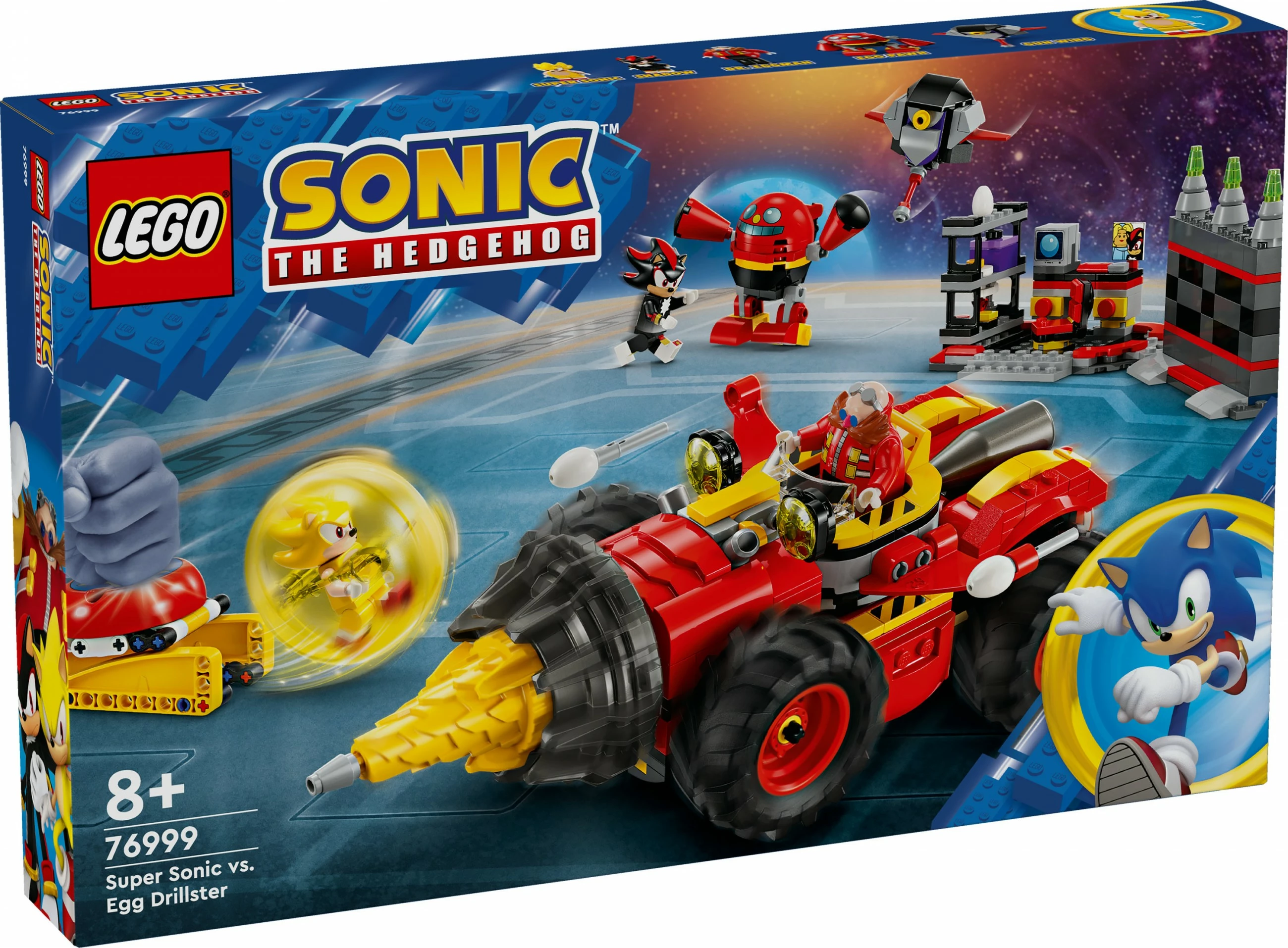 Set gradnje Super Sonic proti Egg Drillster LEGO Sonic the Hedgehog 76999, 590 delov, večbarven