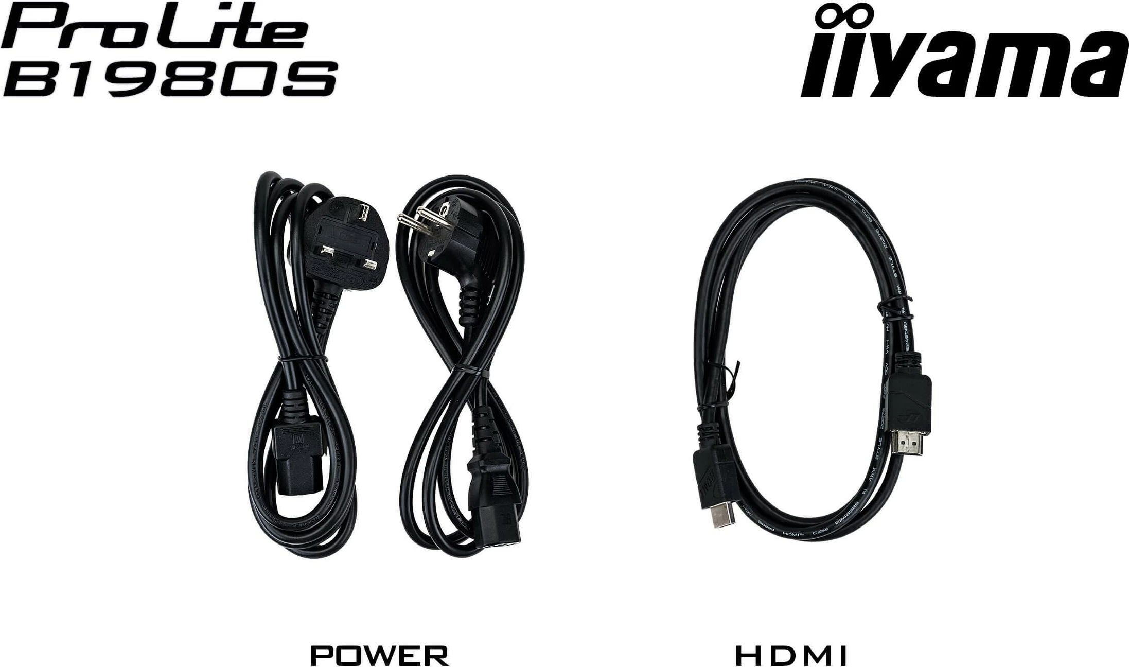 19-palčni LED monitor iiyama ProLite B1980S-B1, 1280x1024, HDMI in DP, črn