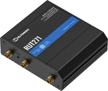 Industrijski usmerjevalnik Teltonika RUT271Redcap, 5G, 4G LTE, 2 LAN vrata, črn