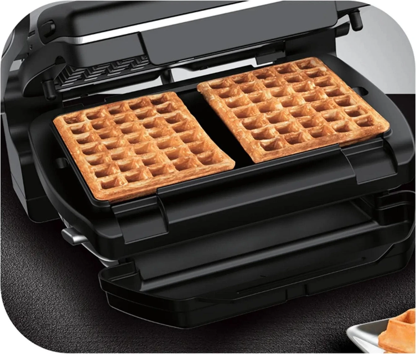 Grill za mizo Tefal OptiGrill+ GC716D12, srebrn