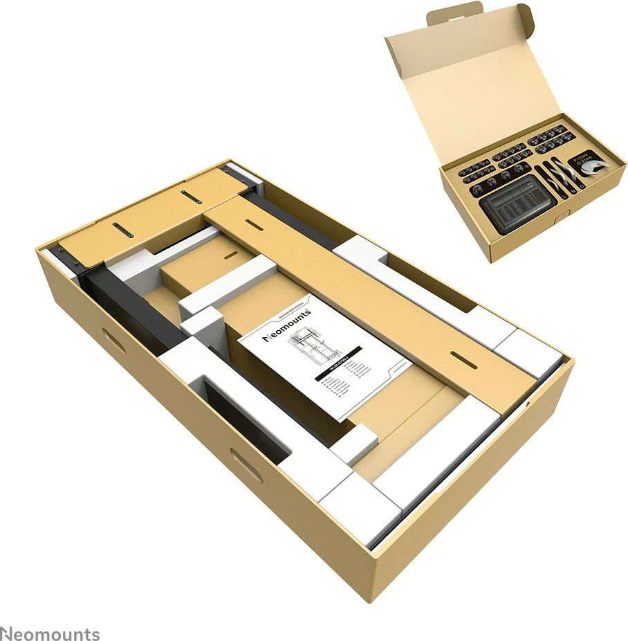 Motorni stenski nosilec za TV do 100 inčev, Newstar WL55-875BL1, črn