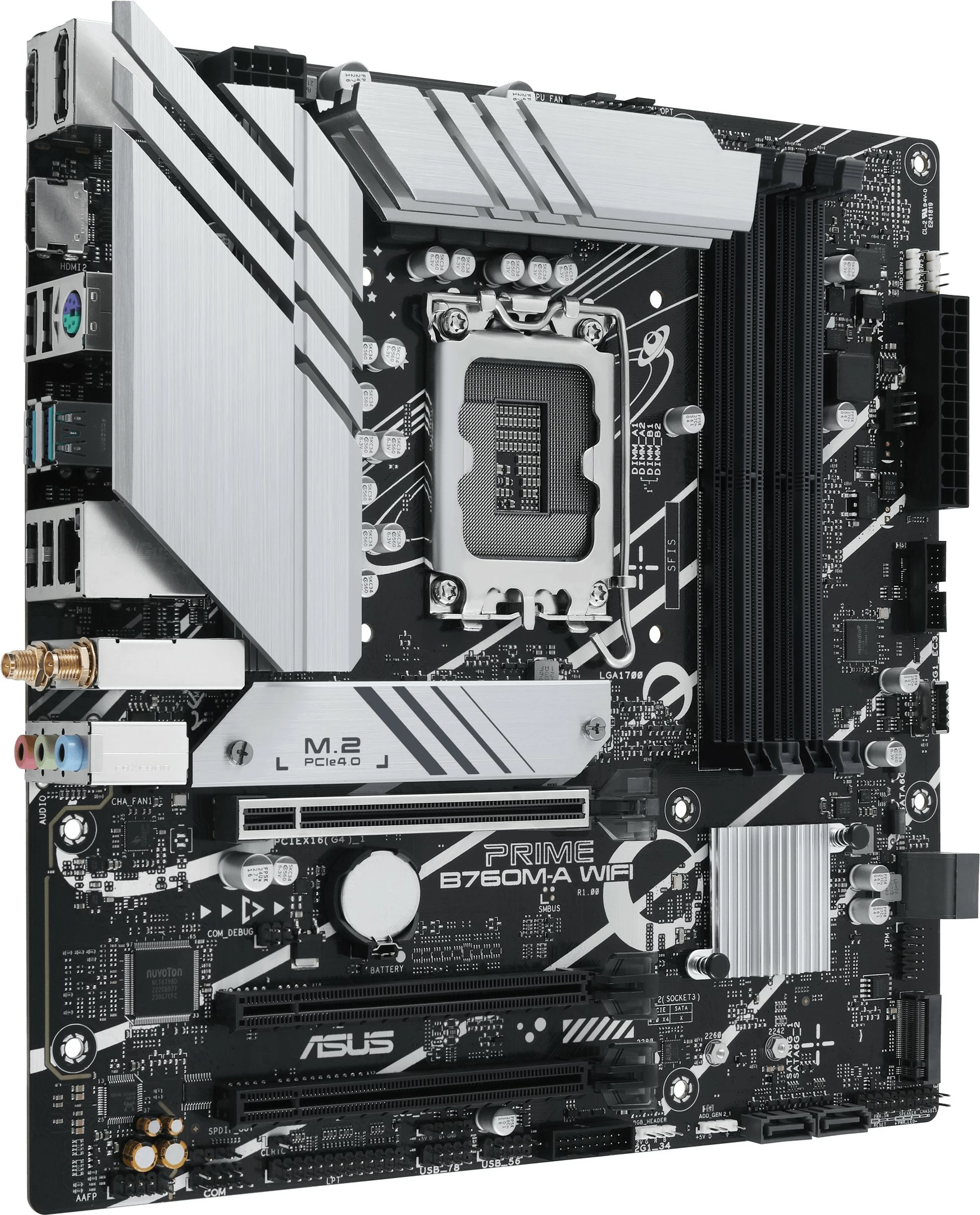 Matična plošča ASUS PRIME B760M-A WIFI, Intel, LGA 1700, DDR5, 128 GB