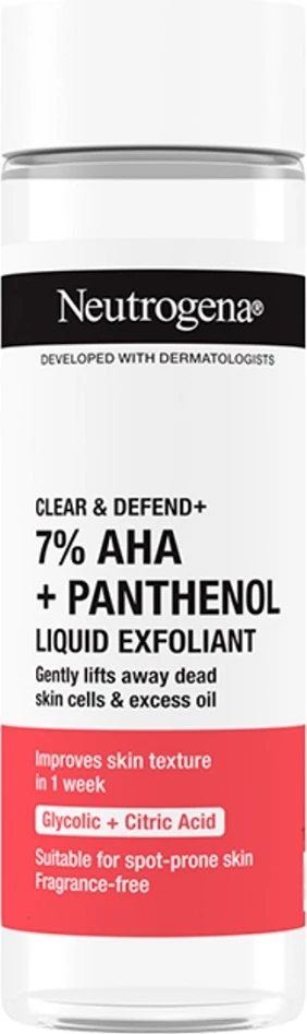 Fluid za piling obraza Clear & Defend+ Neutrogena, 125 ml
