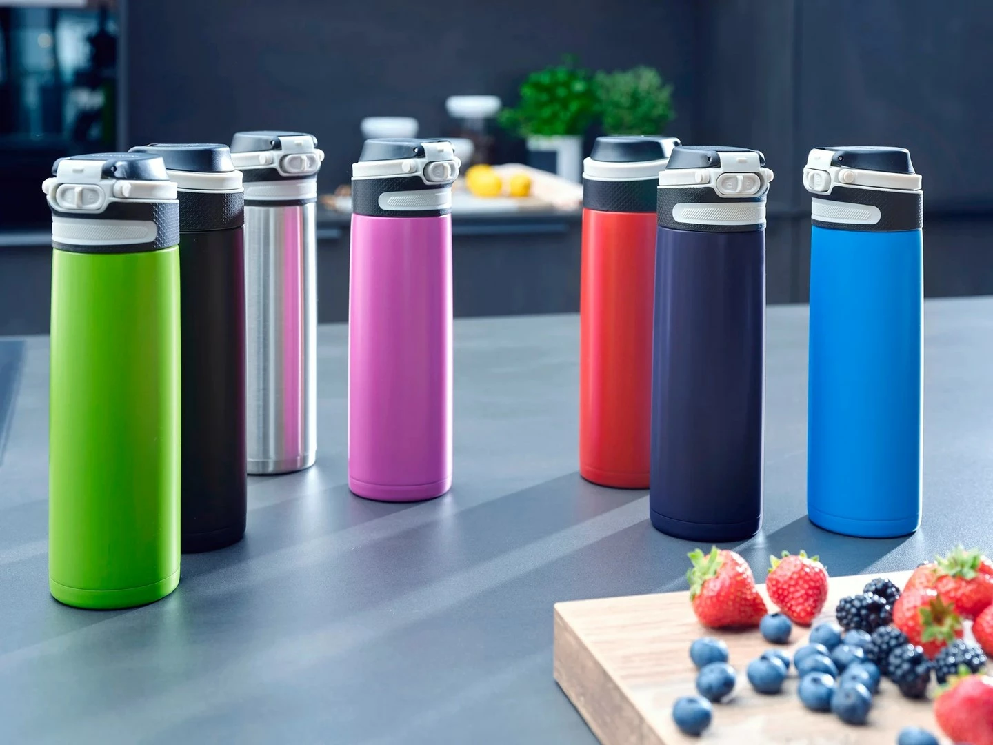 Termo lonček Flip Leifheit 600 ml, magenta