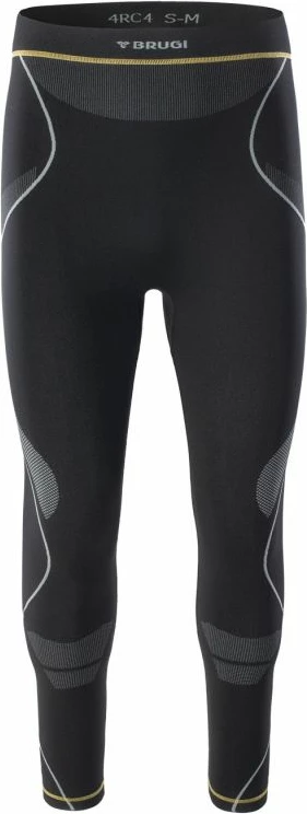 Termoaktivne helanke za moške, črne Brugi 4RC4 M