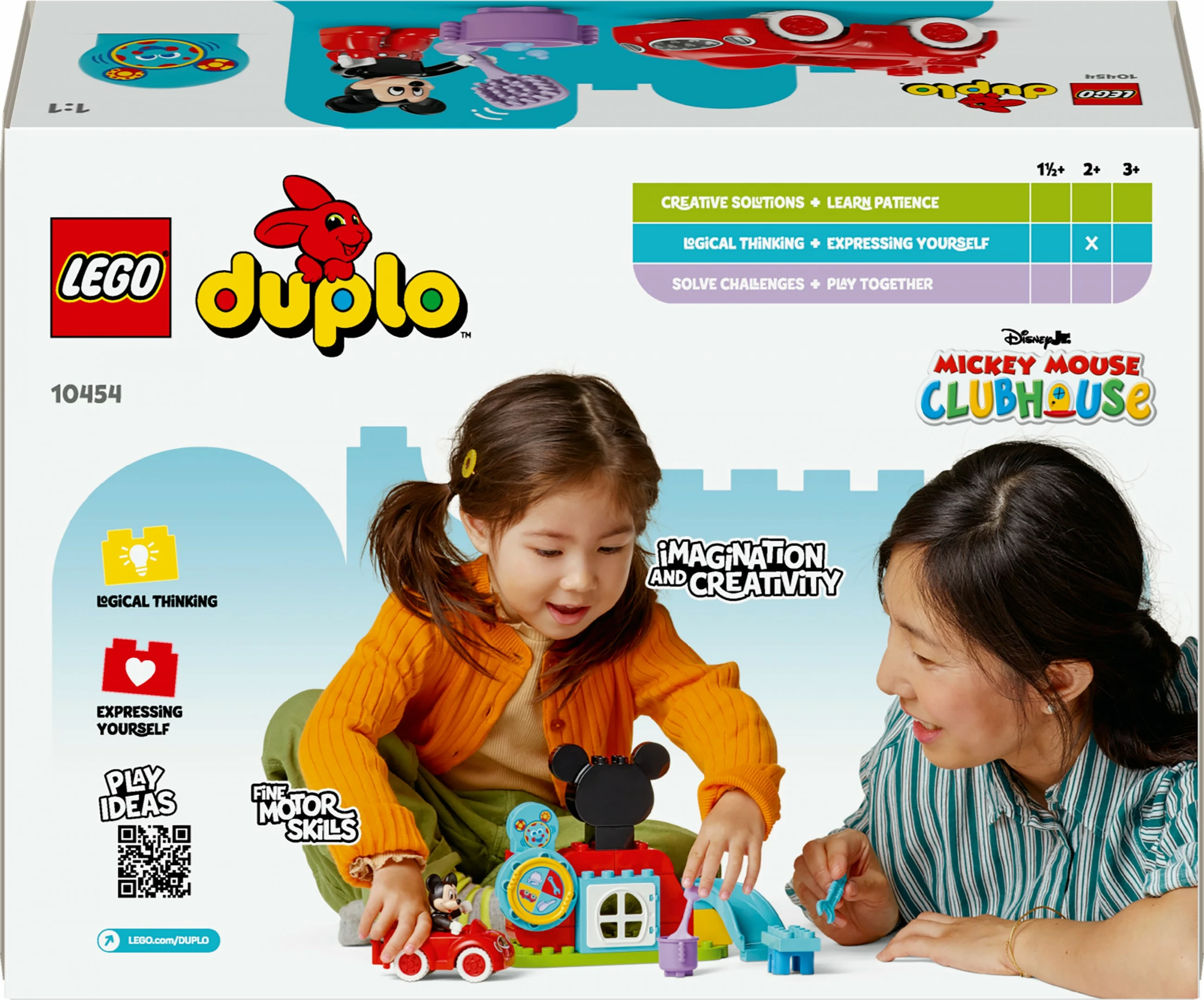 Igralni set Disney Mickey Mouse Clubhouse in avto, LEGO DUPLO, 27 kosov, večbarven