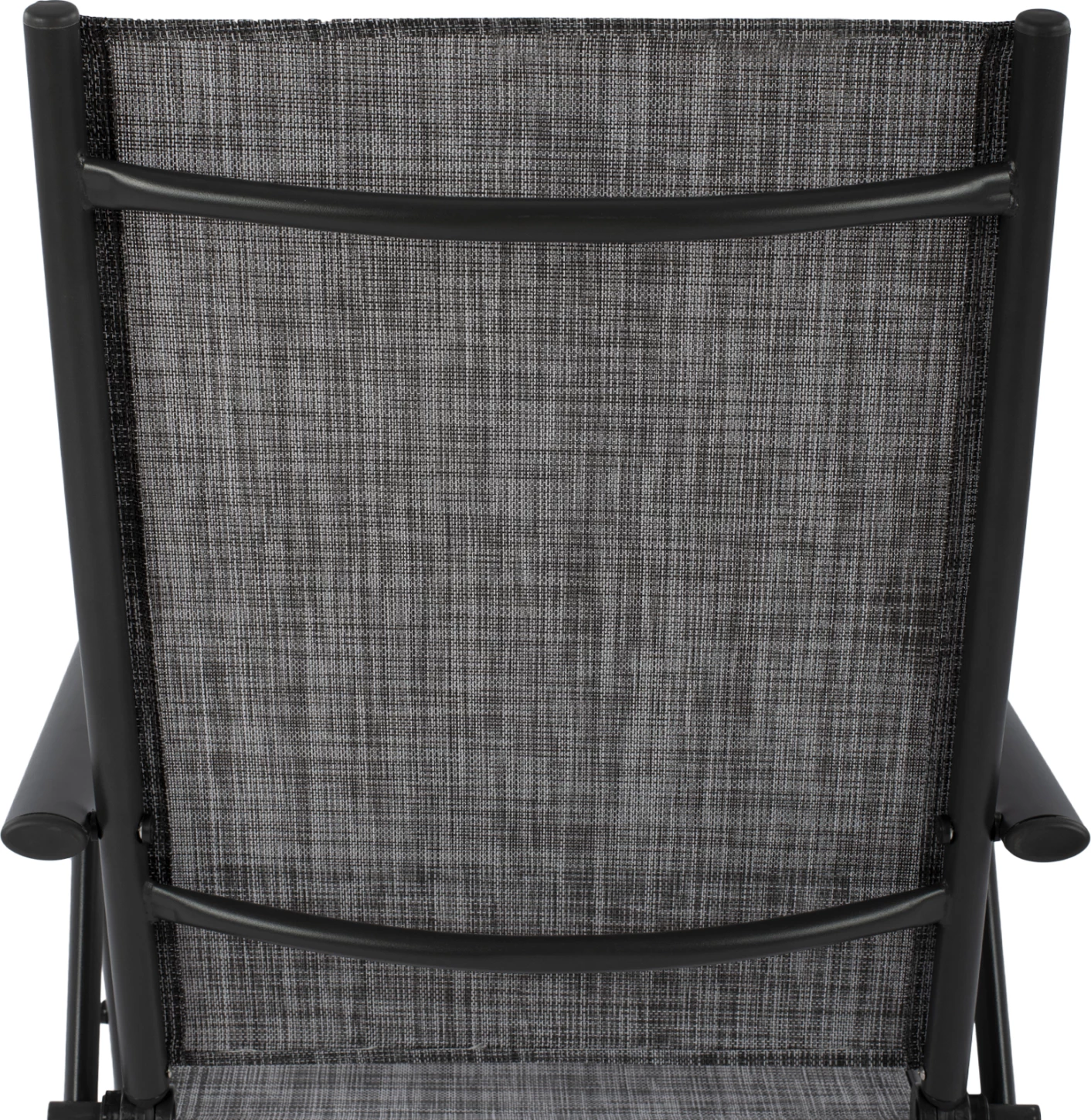 Zložljiv naslanjač 7 sedežev kovinsko sive barve s sivim tekstilom FH5700.01 55x70x103 cm, set 2 kosov