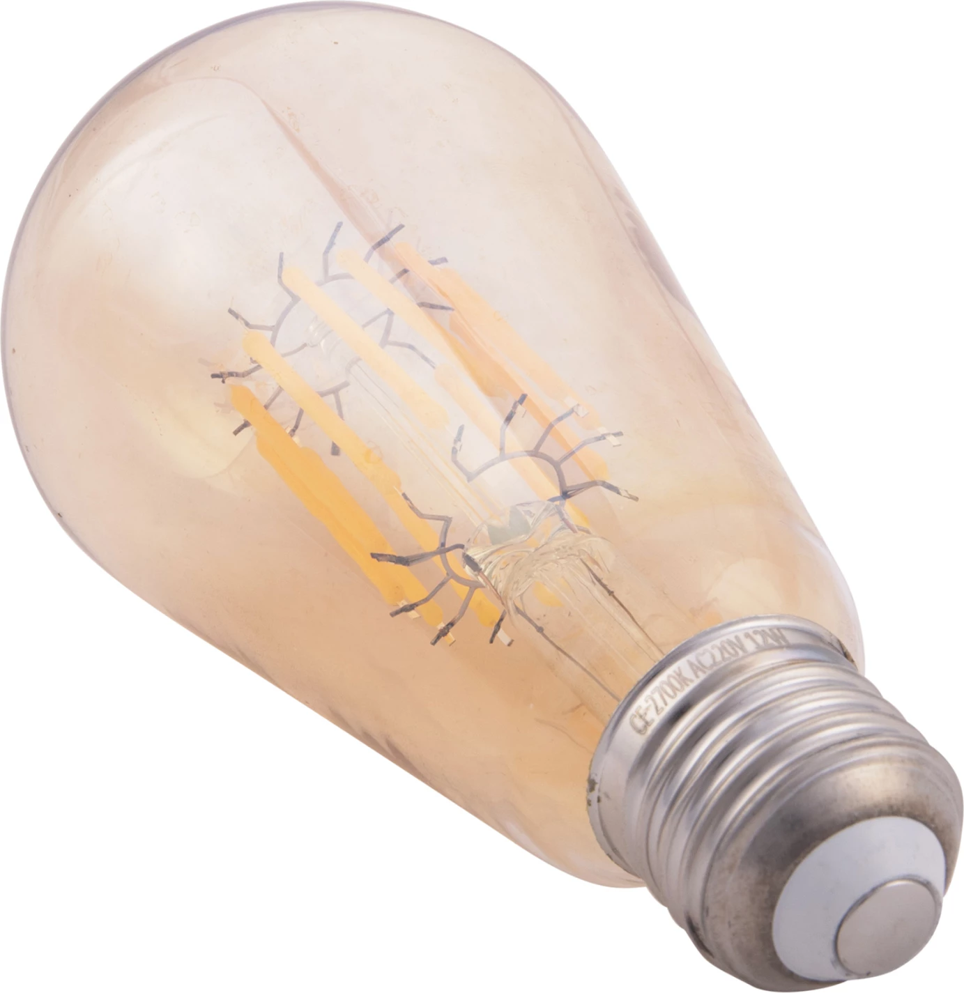 Žarnica LED filament 12W E27 3000K zlata