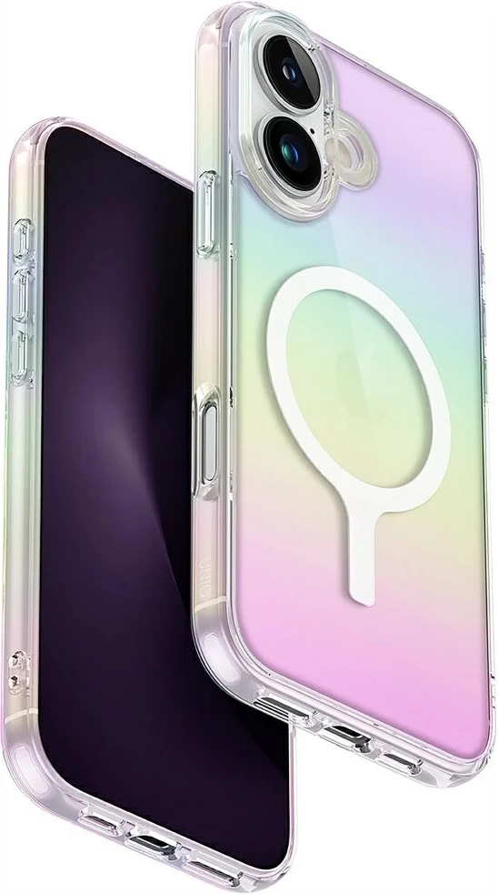 Iridescia Magclick polnilec za iPhone 16 Plus, UNIQ, večbarven