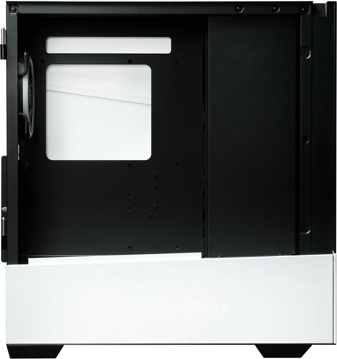 Midi tower ohišje z ARGB osvetlitvijo, Enermax ENERMAXK8 Snow White Black, steklo, bela