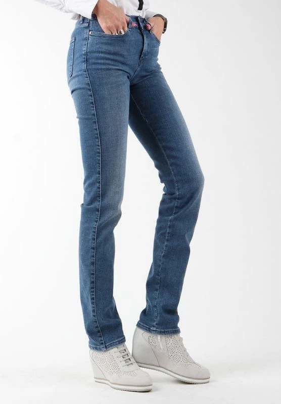 Ženske ozke kavbojke, Wrangler, modre