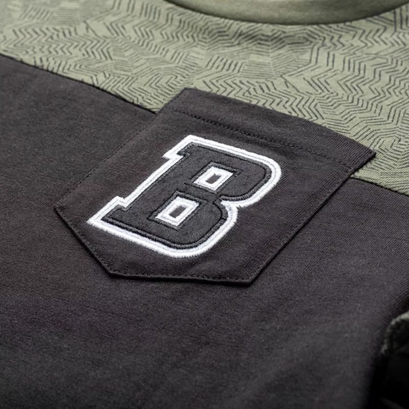 Majica za fante Bejo Twotone Jr, črna in zelena