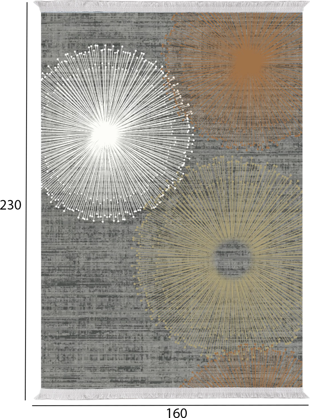 Dnevna soba s resicami Josiane FH7675.44 večbarvna 160x230