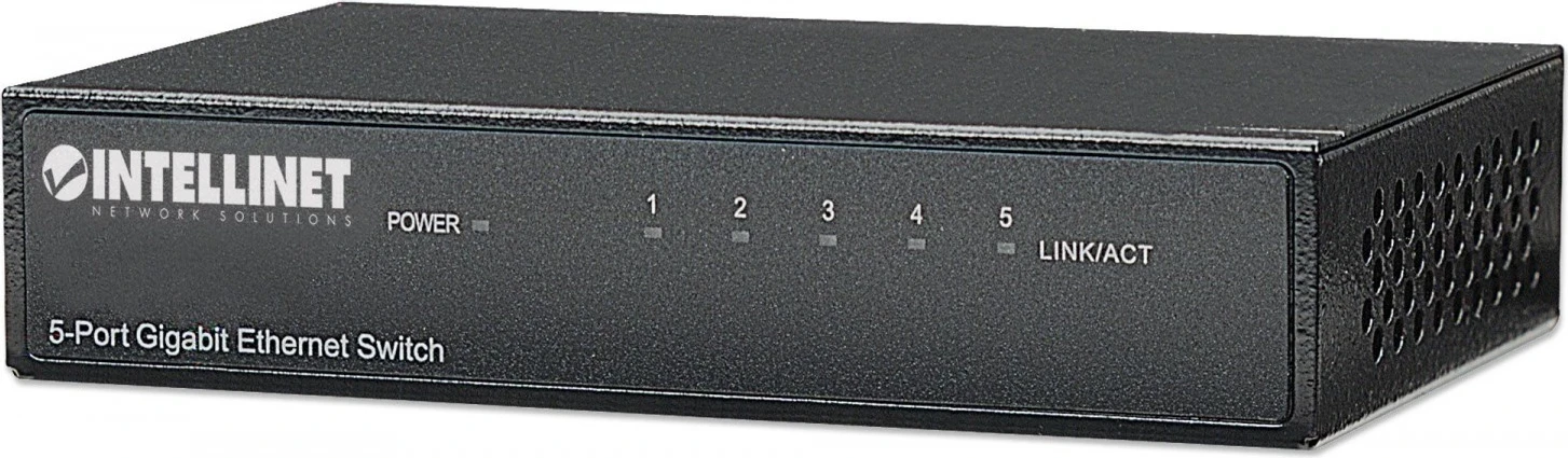 Neprepoznavni stikalo Intellinet 530378, 5-portni Gigabit