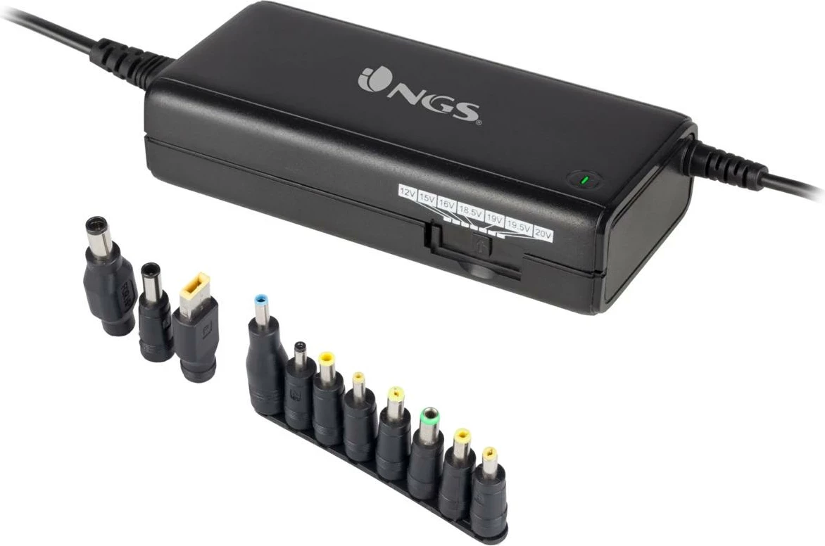 Univerzalni polnilnik za prenosnik, 90 W, NGS
