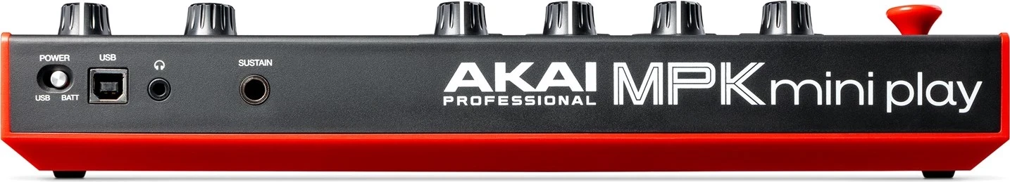 Muzikalni kontroler AKAI MPK Mini Play MK3, črno/rdeč