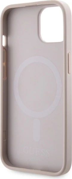Ovitek za telefon GCube Stripes MagSafe Guess za iPhone 14 Plus 6,7", roza