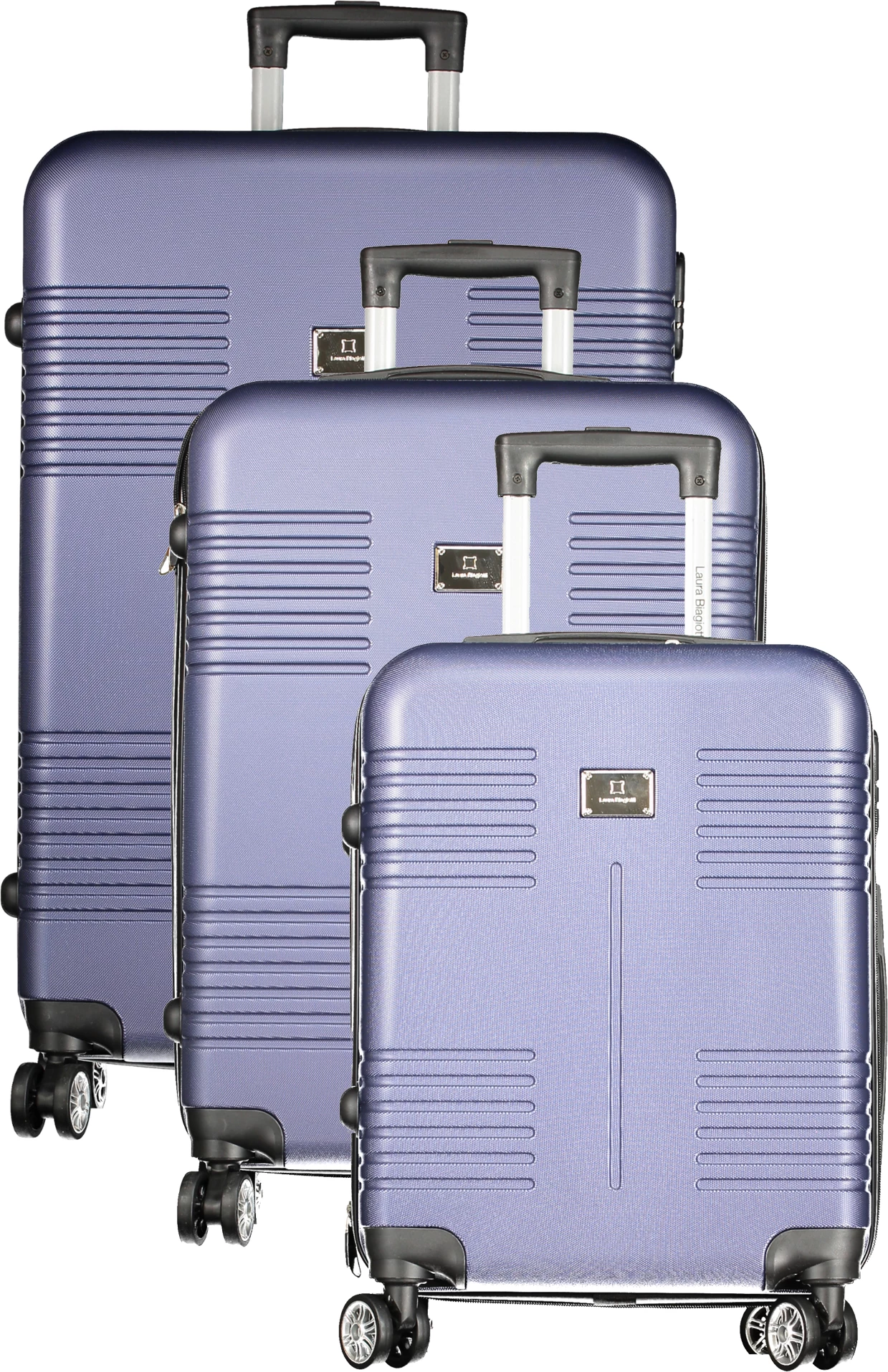 Set kovčkov za ženske, modra, LAURA BIAGIOTTI