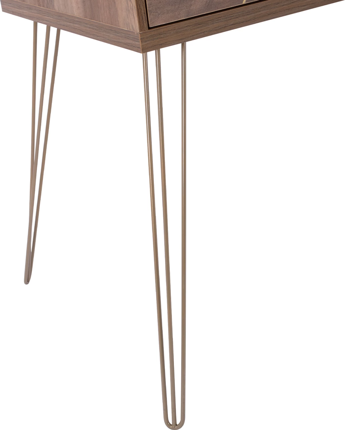 Konzola Kaitlyn FH8653 oreh z zlatom 120x55x79,5 cm