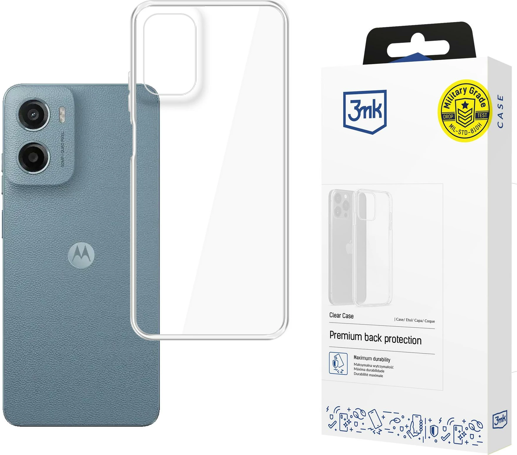 Prozoren zaščitni ovitek 3mk Protection za Motorola Moto G05 / Moto E15 G4