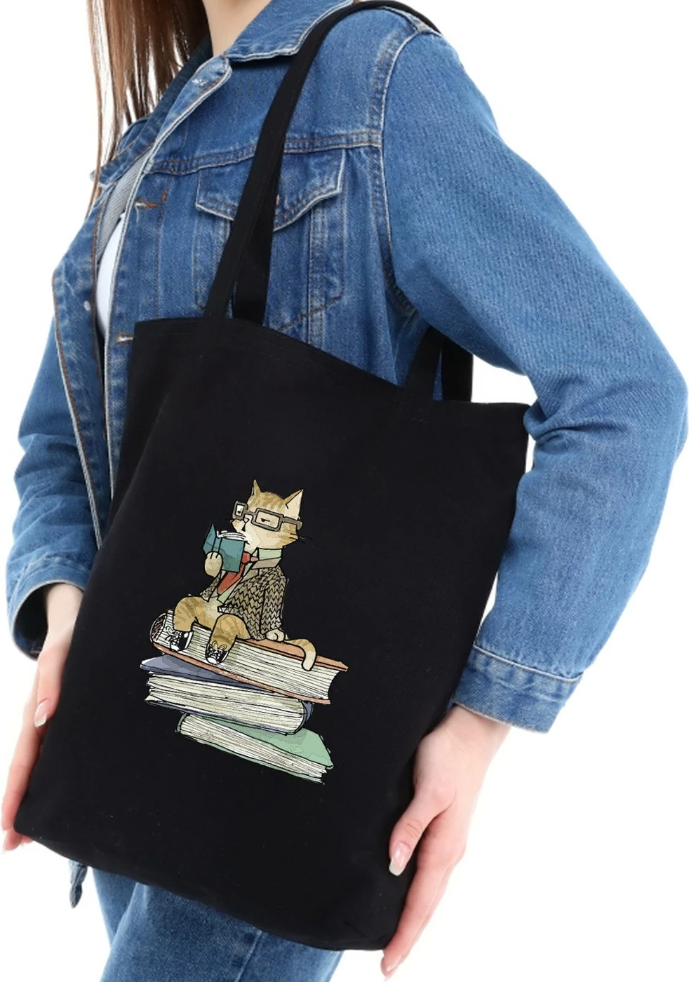 Tote torba Pauldavis, črna, Zoozie Bags, 35 x 40 x 8 cm