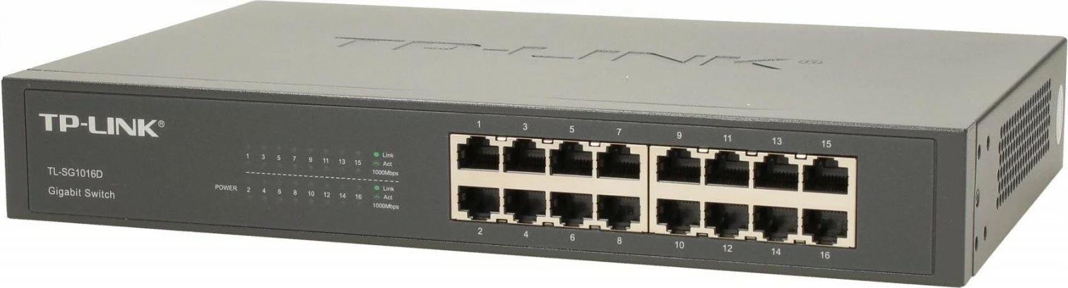 Stikalo, 16 vrat, Gigabit, namizno TP-LINK TL-SG1016D