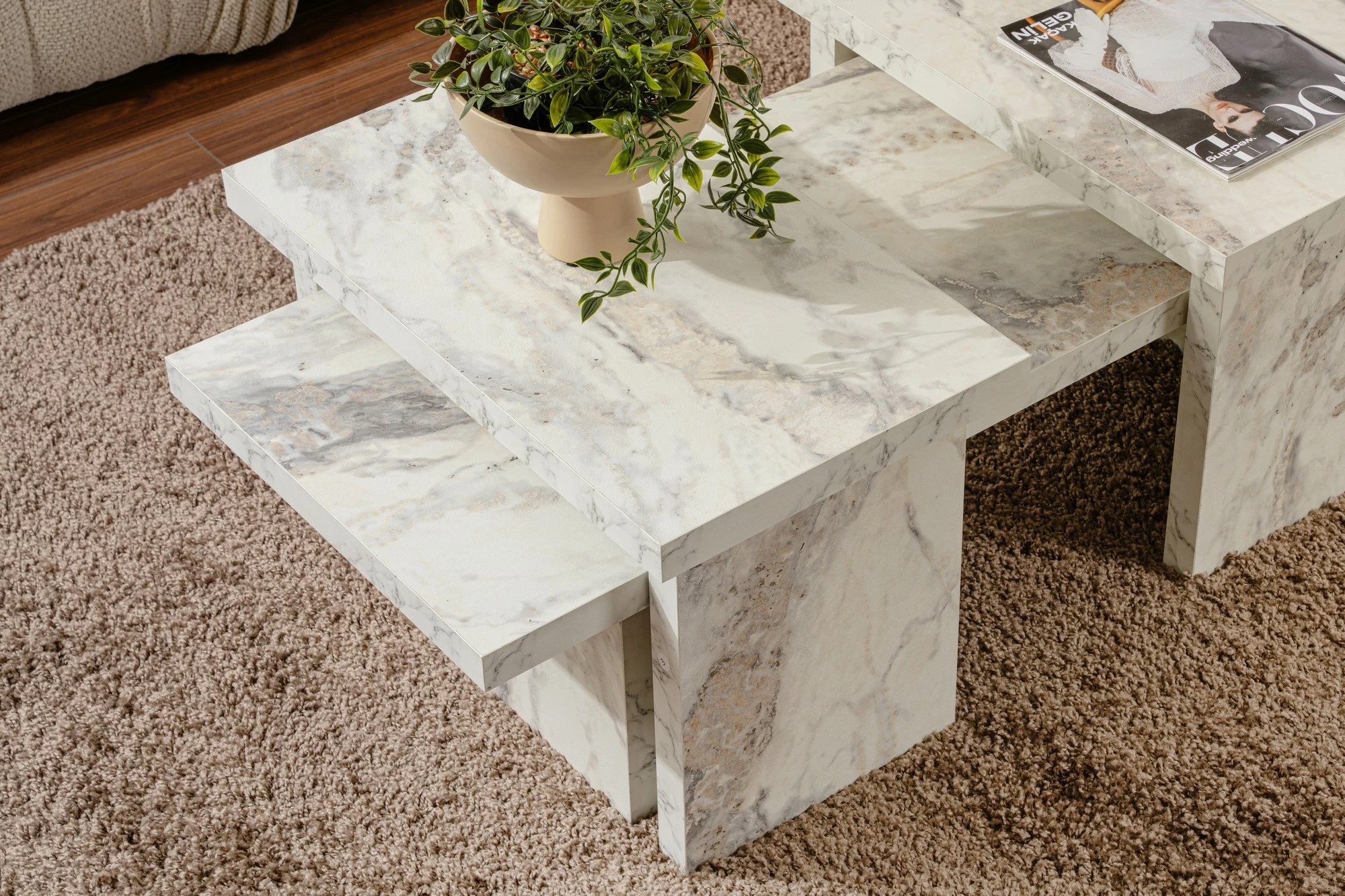 Set elegant miz kave Freesia Marble, Nordure