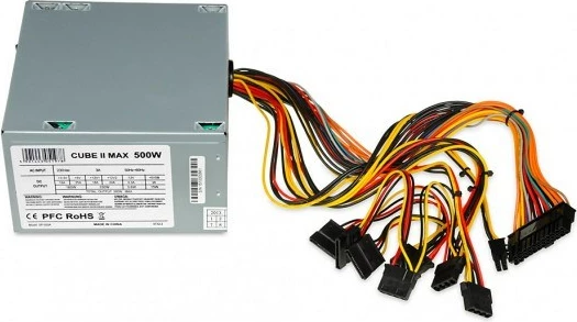 Napajalnik iBox CUBE II, 500 W, siv