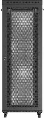 Računalniško ohišje rack 19" 47U 800x800 z perforiranimi vrati in LCD, LANBERG, črno
