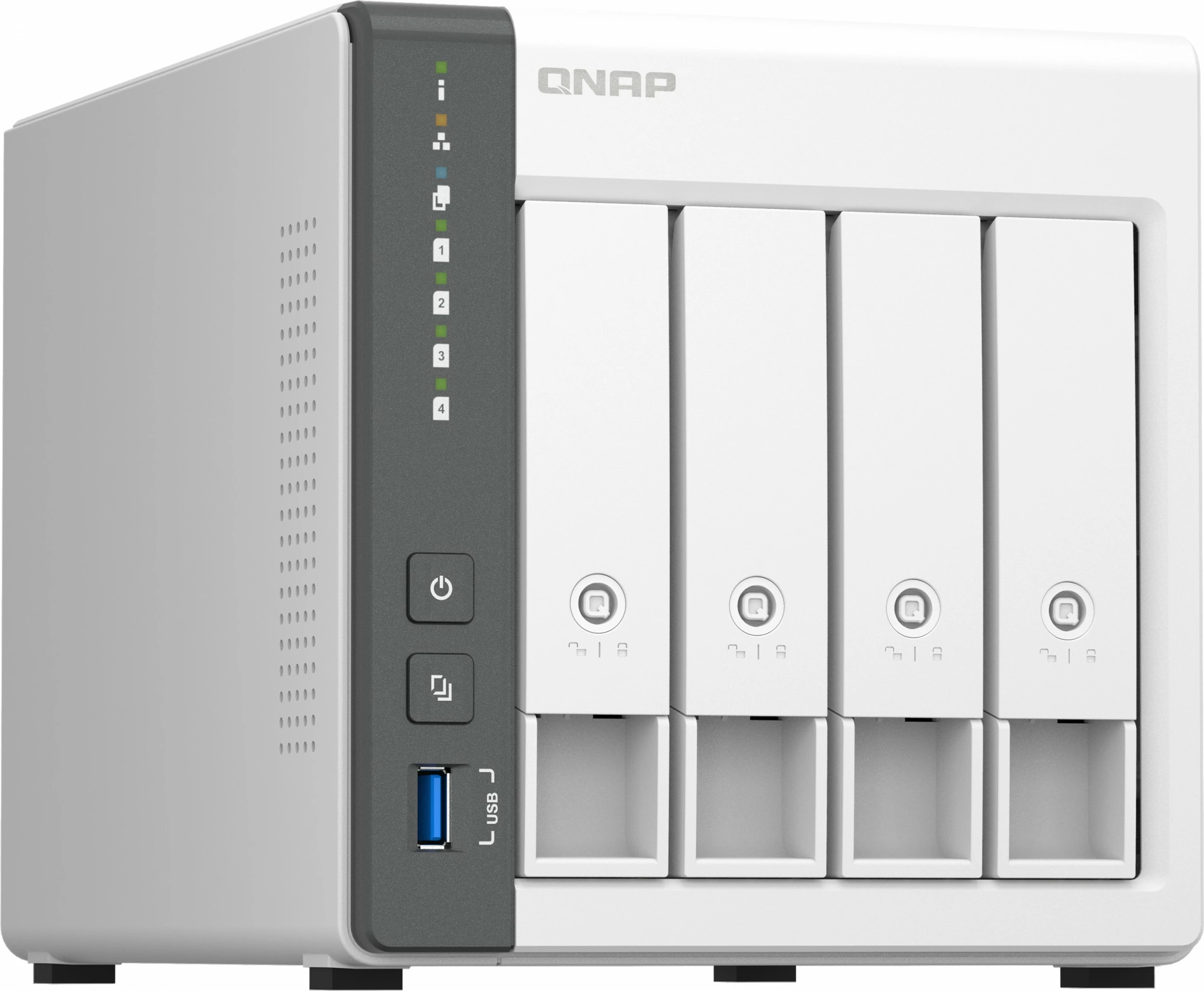 NAS QNAP TS-433, stolp, ARM Cortex-A55, 4 GB, QNAP QTS