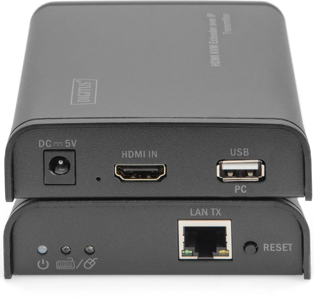 HDMI KVM IP razširje, Digitus DS-55202, aluminij