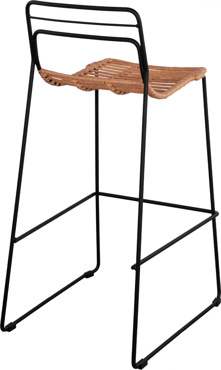 Kovinski stol Allegra FH5642 s pletenjem v bež barvi 48x53x100 cm