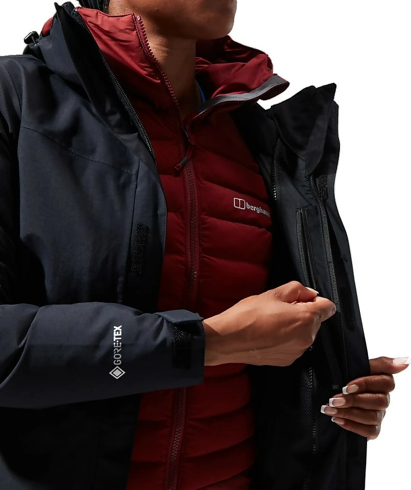 Ženska nepremočljiva jakna Berghaus Hillwalker Gore-Tex, S, črna