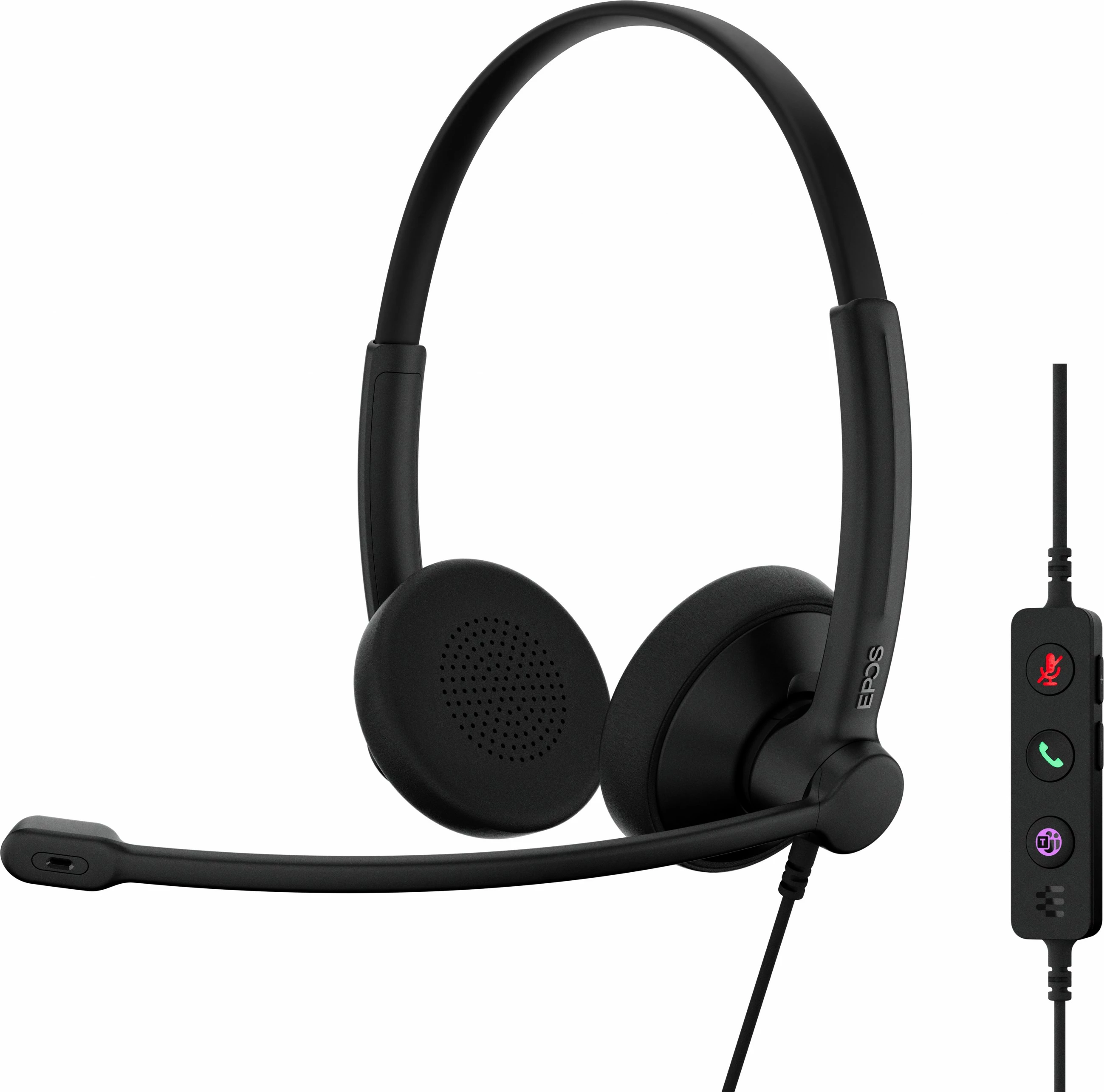 Slušalke EPOS IMPACT 100 MS STEREO, USB-C+A, črne