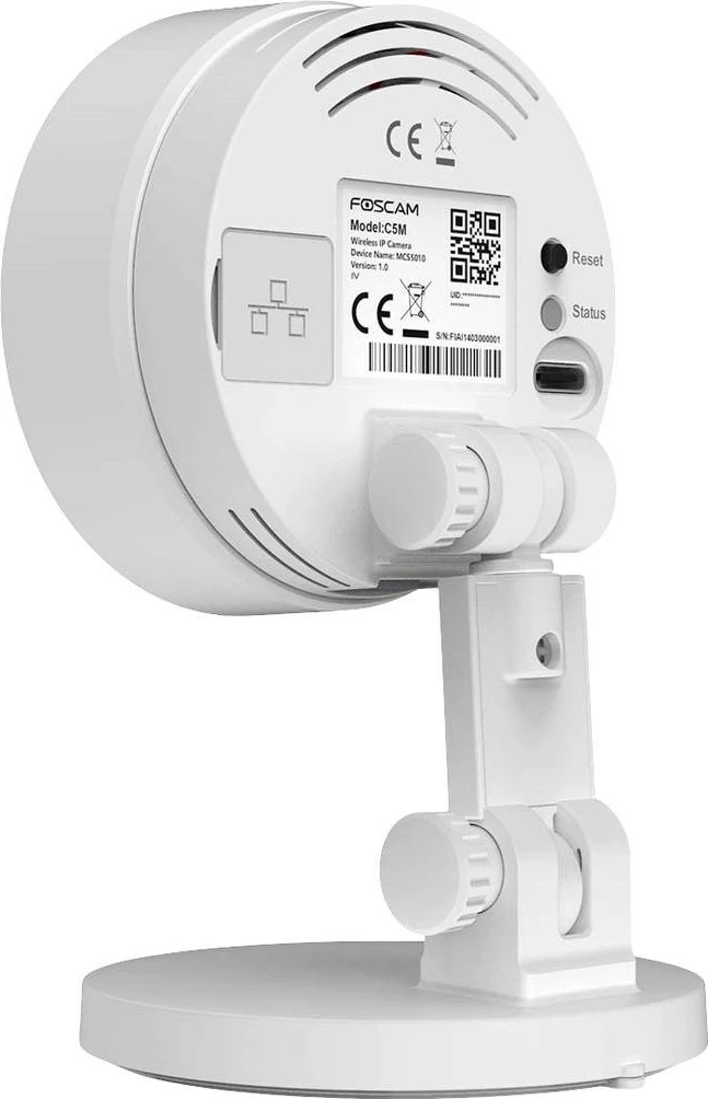 Notranja IP kamera FOSCAM C5M 5 MPIX 3K USB-C, bela