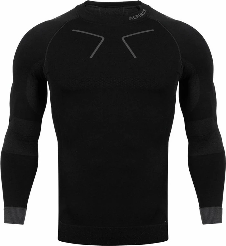 Termoaktivna majica za moške Alpinus Tactical Base Layer, črno-siva, M