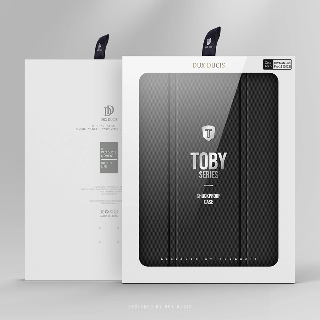 Ovitek za tablico Dux Ducis Toby za Huawei MatePad Pro 11'' (2022), z oporo, samodejno spanje, črn