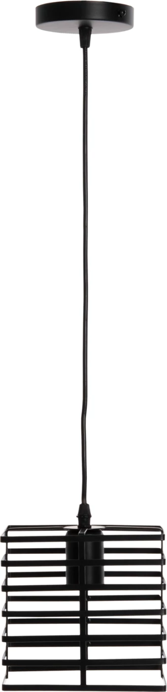 Stropna viseča svetilka FH4131 črna kovinska kapica 16x16x124H cm