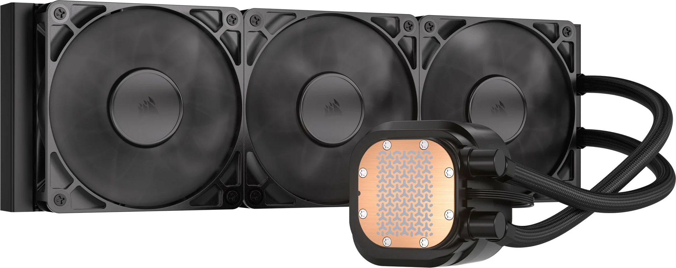 Vodeno hlajenje NAUTILUS 360 RS, 360 mm, 3 ventilatorji, črno, Corsair