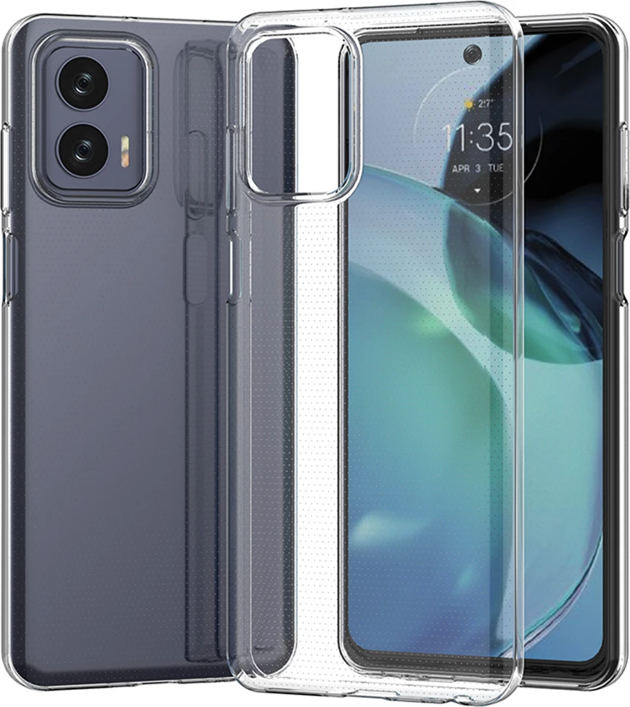 Prozoren zaščitni ovitek Hurtel Ultra Clear 0,5 mm za Motorola Moto G73 5G, prozoren