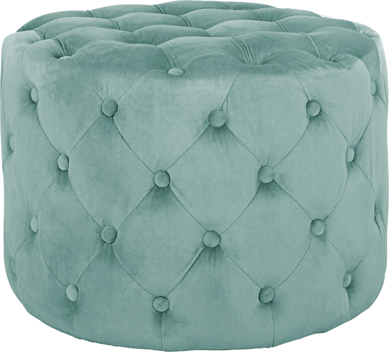 Stolček KASSIE FH8406.07 v pistacija zeleni barvi iz žameta t.CHESTERFIELD Φ60X43Hcm