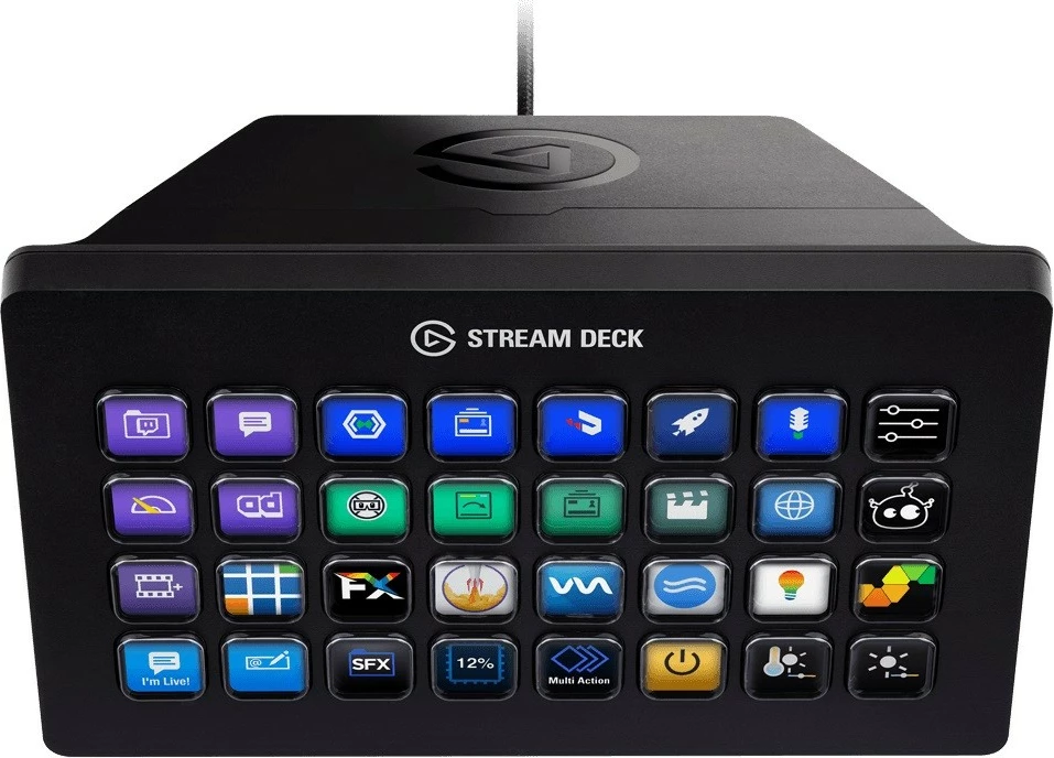 Konzola za upravljanje, 32 LCD tipke, Elgato Stream Deck XL, črna