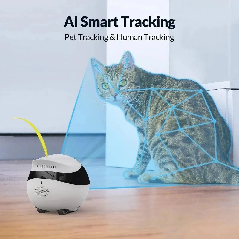 Pametni robotski nadzor z kamero ENABOT Ebo Air, WH287302, bela/črna