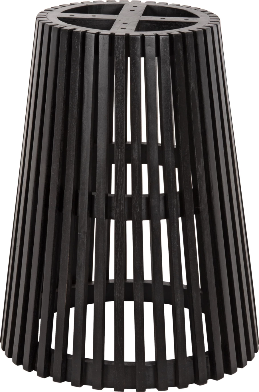 Noge za mizo FH9459.02 iz mindi lesa v črni barvi Φ60x75.5Hcm