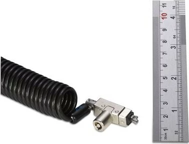 Varnostni kabel za prenosnik ClickSafe 2.0 N17 Slim Kensington z ključem, 1,8 m, črn/srebrn