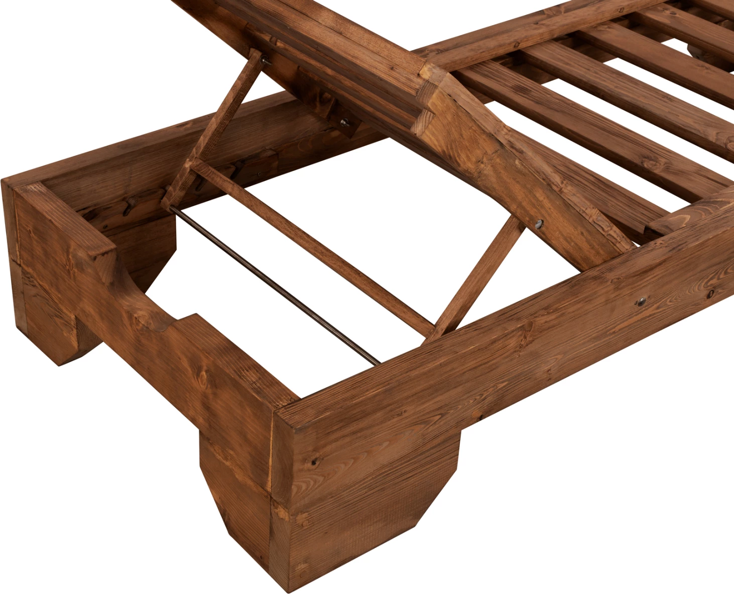 Profesionalno ležišče iz lesa Macadonia FH5646.01 oreh 204X77,5X29cm